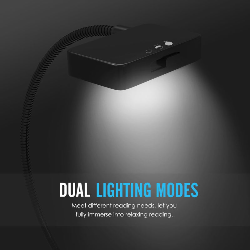 Compact Dual LED Book clip on light or Reading Light